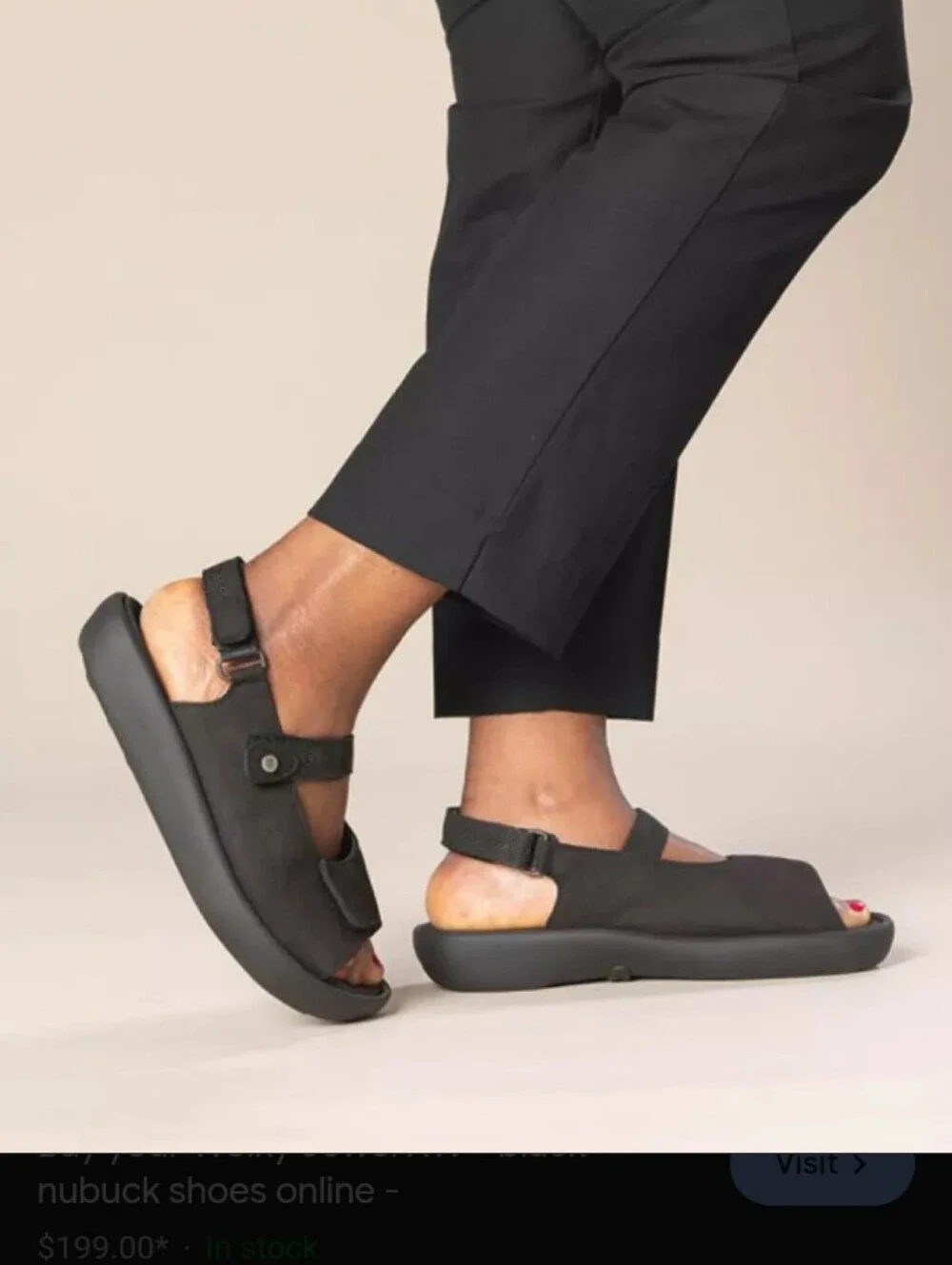 Wolky Black Jewel Platform Sandals